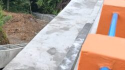 Pembangunan Pelapis Tebing Di Desa Karang Endah Telah Selsai Di Kerjakan
