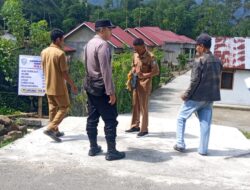 Pelaksanaan Opname Pembangunan Jalan Rabat Beton Desa Suka Sari Tahun Anggaran 2026